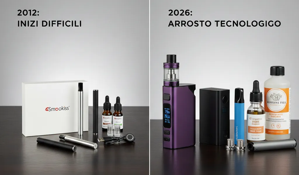 Evoluzione sigarette elettroniche dai modelli 2012 alle pod mod moderne 2026